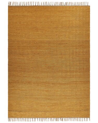 Jutový koberec 160 x 230 cm žltý LUNIA