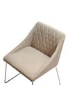 Set of 2 Fabric Dining Chairs Beige ARCATA_808558