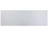 Tapete de poliéster branco e cinzento 80 x 240 cm SAIKHEDA_831445