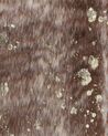 Tapis imitation peau de vache avec taches dorées 130 x 170 cm marron BOGONG_820229