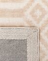 Teppich beige 80 x 150 cm geometrisches Muster Kurzflor ADATEPE_750859