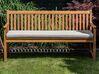 Záhradná lavica 160 cm so sivobéžovým vankúšom VIVARA_774689