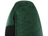 Cama con somier de terciopelo verde esmeralda/negro 180 x 200 cm MELLE_829936
