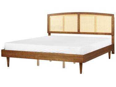 Drevená posteľ 180 x 200 cm svetlé drevo VARZY