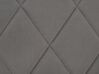 Cama con somier de terciopelo gris 180 x 200 cm ROCHEFORT_786537
