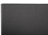 Cama continental de poliéster gris oscuro/plateado 180 x 200 cm PRESIDENT_690847