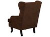 Faux Leather Wingback Chair Brown ALTA_716598
