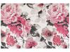 Cotton Area Rug Floral Motif 200 x 300 cm Pink EJAZ_862839