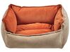 Obojstranná posteľ pre psa 50 x 35 cm oranžová/béžová IZMIR_826603