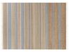 Teppich Jute beige / hellblau 160 x 230 cm Streifenmuster Kurzflor zweiseitig TALPUR_850039