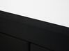 Fekete kárpitozott boxspring franciaágy 140 x 200 cm ADMIRAL_728068