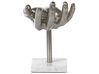 Figura decorativa metallo argento 19 cm MANUK_848923