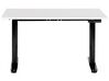Fehér és fekete elektromosan állítható íróasztal 120 x 72 cm DESTINAS_899648