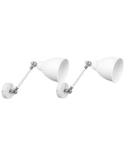 Seinävalaisin metalli valkoinen 2 kpl MISSISSIPPI M Seinävalaisin metalli valkoinen 2 kpl MISSISSIPPI M