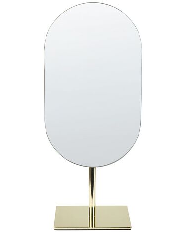 Miroir de maquillage 16 x 37 cm doré CANTAL