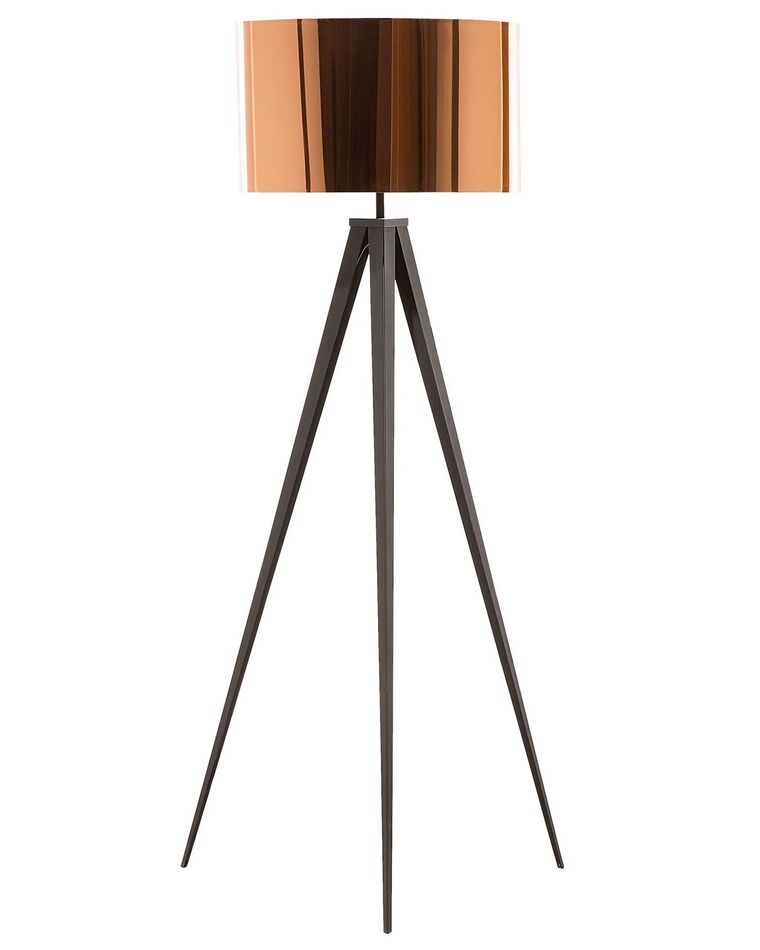 Háromlábú rézszínű fém állólámpa 156 cm STILETTO_673305