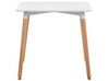 Mesa de comedor blanco/madera clara/plateado 80 x 80 cm BUSTO_753844