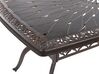 Zestaw ogrodowy metalowy stół i 6 krzeseł brązowy LIZZANO_765522