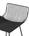 Zestaw 2 krzeseł barowych metalowy czarny FREDONIA_868363