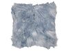 Set of 2 Faux Fur Cushions 42 x 42 cm Blue LUBHA_854245