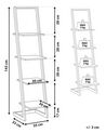 4 Tier Ladder Bookcase Black and Dark Wood JOPLIN_790306