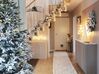 Weihnachtsgirlande weiß mit LED-Beleuchtung Schnee bedeckt 270 cm SUNDO_835991