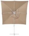Parasol de jardin carré 250 x 250 cm beige sable   MONZA_699642
