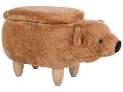 Eläinjakkara kangas säilytystila kullanruskea 69 x 30 cm BEAR Eläinjakkara kangas säilytystila kullanruskea 69 x 30 cm BEAR