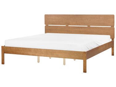 Łóżko drewniane 180 x 200 cm jasne BOISSET