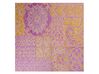 Tappeto lana rosa e giallo 200 x 200 cm AVANOS_848414