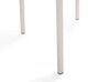 Table de jardin plateau bois eucalyptus 180 cm et 6 chaises blanches GROSSETO_768464