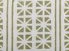 2 bawełniane poduszki dekoracyjne w geometryczny wzór 45 x 45 cm zielone z białym SYRINGA_838652