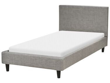 Fabric EU Single Size Bed Light Grey FITOU