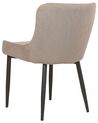 Set of 2 Dining Chairs Taupe EVERLY_881878
