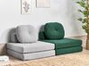 Sofá cama de tela verde OLDEN_906405