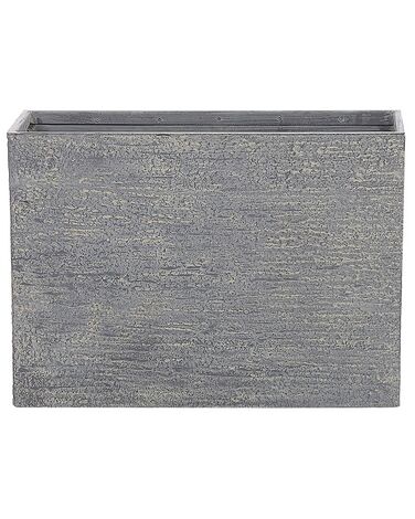 Maceta rectangular gris 34x80x56 cm EDESSA