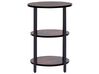 Odkládací stolek tmavé dřevo/černá ⌀ 40 cm TOLAR_824245