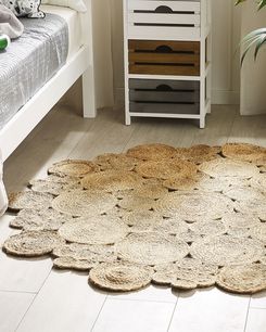 Matto juutti beige ø 135 cm GERDEK Matto juutti beige ø 135 cm GERDEK