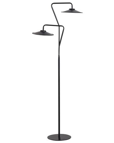 Stehlampe LED Metall schwarz 140 cm 2-flammig Kegelform GALETTI