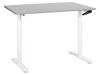 Hæve sænkebord manuelt hvid/grå 120 x 72 cm DESTINAS_899065