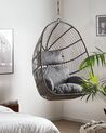 PE Rattan Hanging Chair with Stand Grey CASOLI_765015