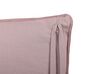 Set of 2 Velvet Cushions Floral Motif 45 x 45 cm Pink ROMNEYA_838221