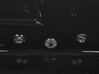Whirlpool Badewanne schwarz rechteckig mit LED 169 x 81 cm links ARTEMISA_821478