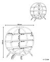 Okrúhly ratanový regál s 3 policami prírodný TUVALU II _841712