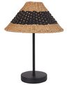 Paper Rope Table Lamp Beige and Black MOMBA_914508
