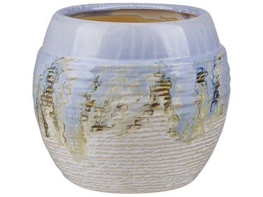 Stoneware Flower Vase 19 cm Multicolour BERGE