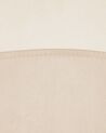 Silla mecedora de terciopelo beige/madera clara/negro ELLAN_822921