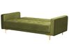 3 Seater Velvet Sofa Bed Green ABERDEEN_882201