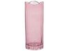 Glass Flower Vase 30 cm Pink PERDIKI_838148