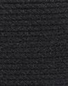 Korb mit Deckel Baumwolle schwarz ⌀ 44 cm SILOPI_840178